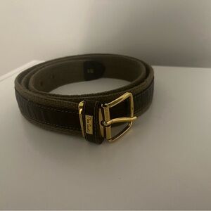 Pierre Cardin Brown Belt with Gold Buckle 34-42